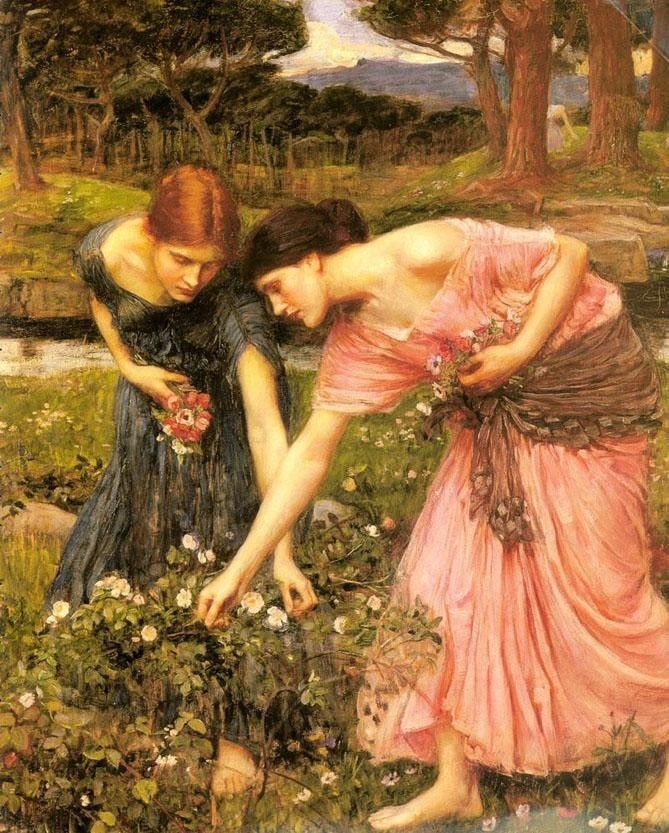 John William Waterhouse Gather ye rosebuds while ye may